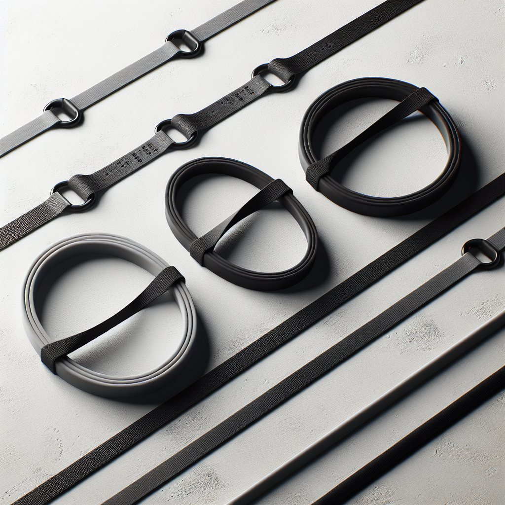 Three loop resistance bands in different thicknesses