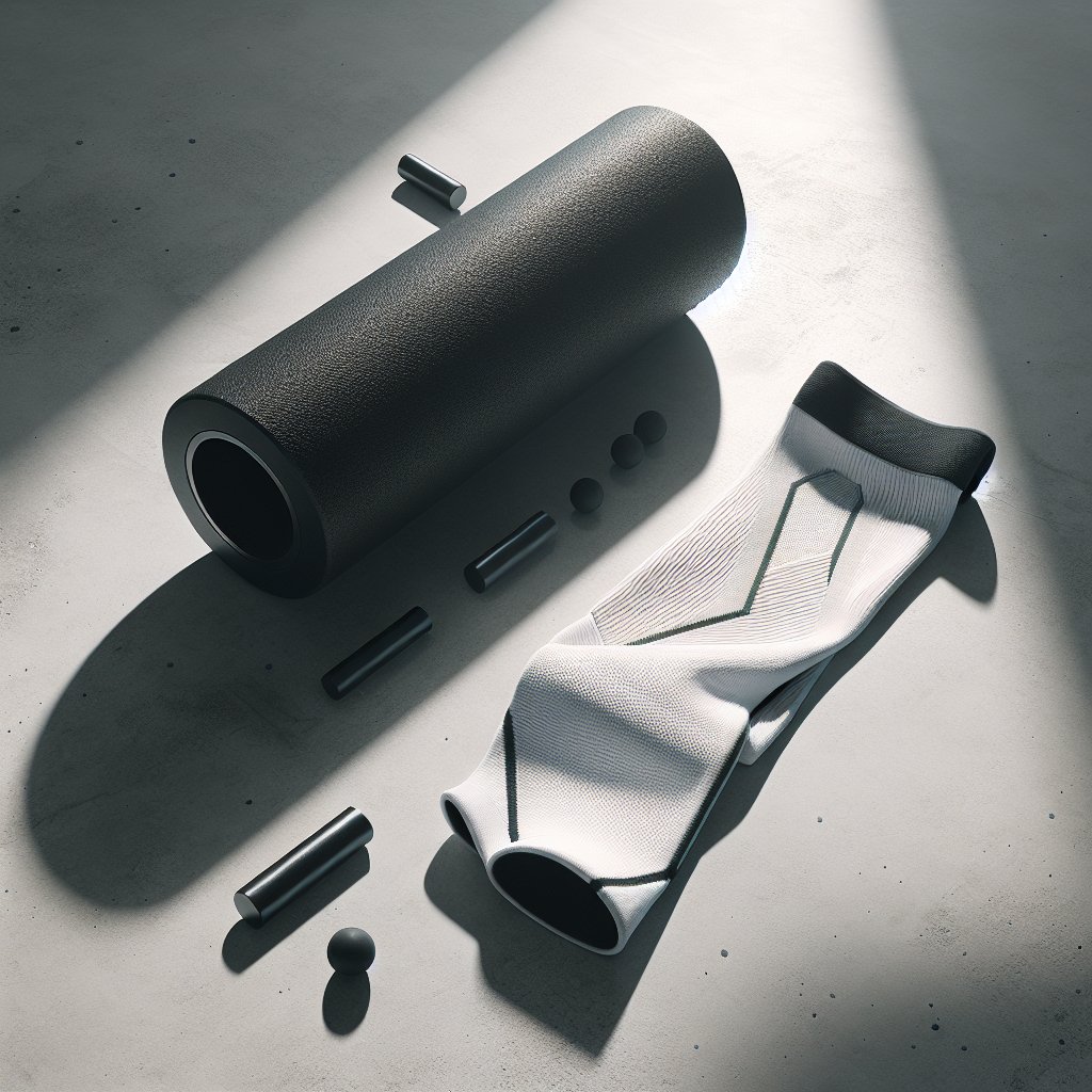 Foam roller and compression sleeve