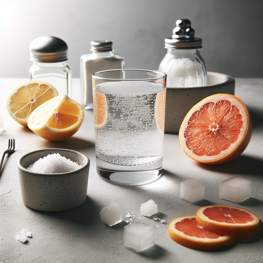 Electrolyte drink with citrus and sea salt